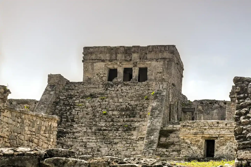 El Castillo, the main temple at the Tulum Mayan ruins.