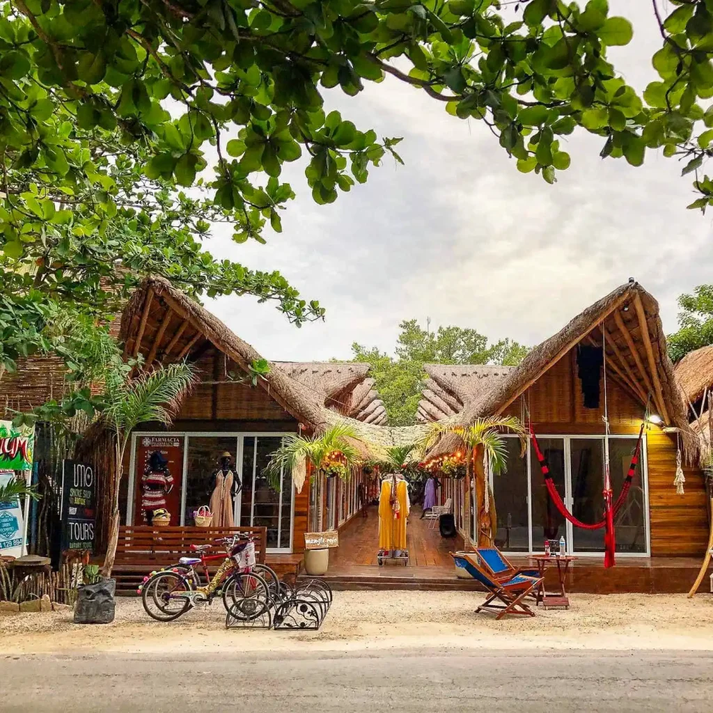 Eco-friendly stores located in the heart of the Tulum resort area.