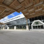 Exterior view of Gate 2 at Tulum International Airport (Felipe Carrillo Puerto).