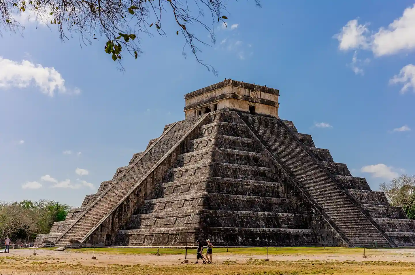 The Pyramid of Kukulcán at Chichen Itza.