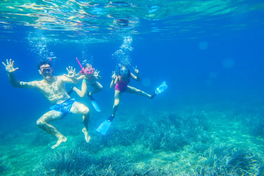 Snorkeling in Cabo San Lucas, exploring marine life in the Sea of Cortez.