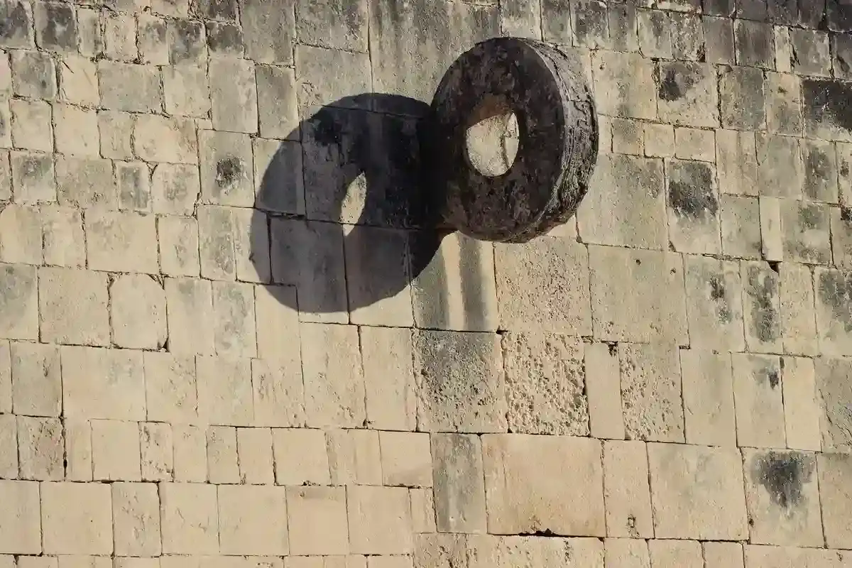 Ancient Mayan ball game ring at Chichen Itzá archaeological site.